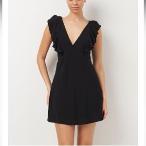 ZARA RUFFLED MINI DRESS SIZE S